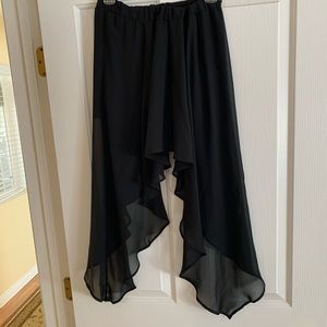 High low chiffon skirt